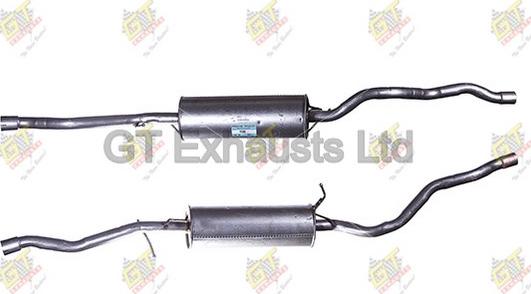 GT Exhausts GFE906 - Middle Silencer motal.fi