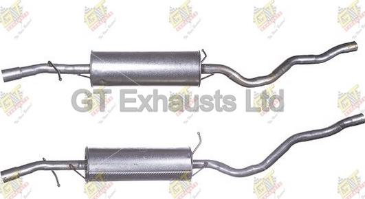 GT Exhausts GFE550 - Middle Silencer motal.fi