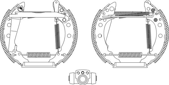 HELLA 8DB 355 003-711 - Brake Shoe Set motal.fi