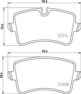 HELLA 8DB 355 025-311 - Brake Pad Set, disc brake motal.fi