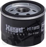 Hengst Filter H11W03 - Oil Filter motal.fi