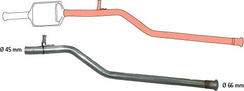 HJS 91 22 8053 - Repair Pipe, catalytic converter motal.fi