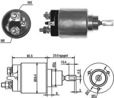 Hoffer 46074 - Solenoid Switch, starter motal.fi