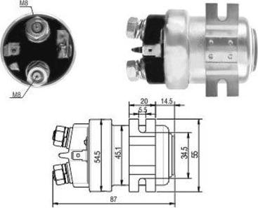 Hoffer 6646465 - Solenoid Switch, starter motal.fi