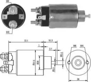 Hoffer 6646027 - Solenoid Switch, starter motal.fi