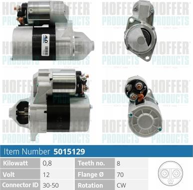 Hoffer H5015129 - Starter motal.fi