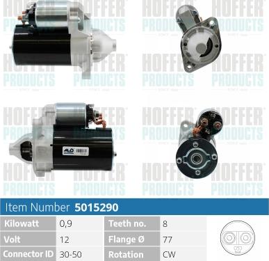 Hoffer H5015290 - Starter motal.fi