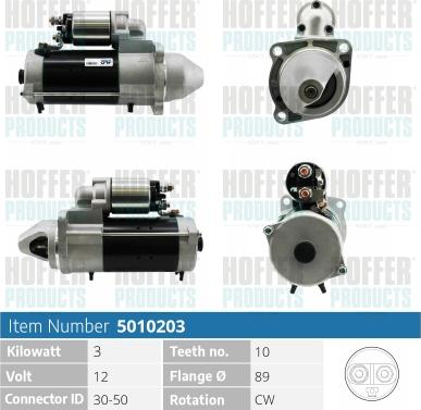 Hoffer H5010203 - Starter motal.fi