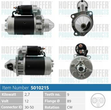 Hoffer H5010215 - Starter motal.fi