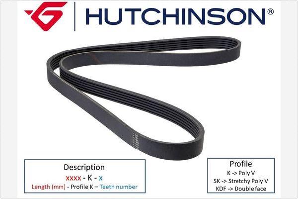 Hutchinson 1330 K 9TK - V-Ribbed Belt motal.fi