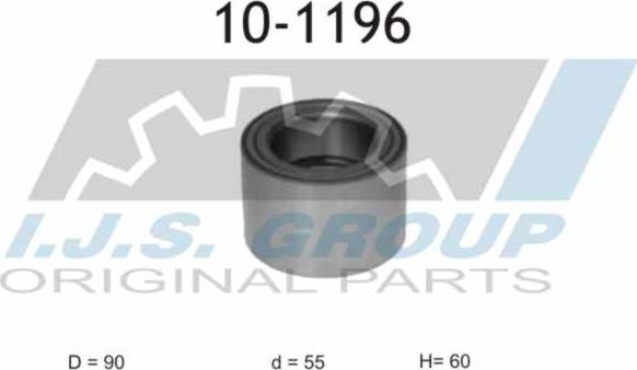 IJS GROUP 10-1196 - Bearing Kit, wheel hub motal.fi