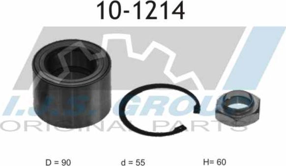 IJS GROUP 10-1214 - Bearing Kit, wheel hub motal.fi