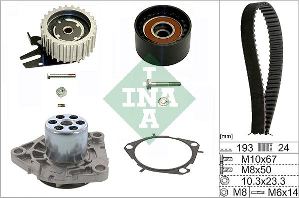 INA 530 0561 30 - Water Pump & Timing Belt Set motal.fi