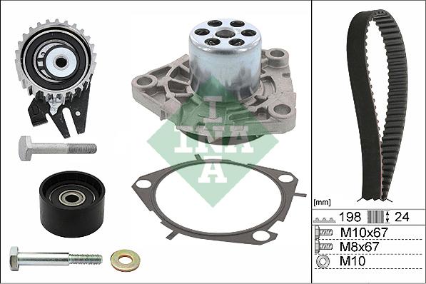 INA 530 0626 30 - Water Pump & Timing Belt Set motal.fi