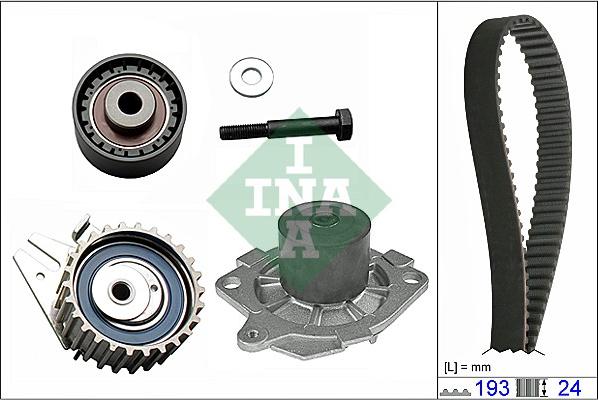 INA 530 0623 30 - Water Pump & Timing Belt Set motal.fi