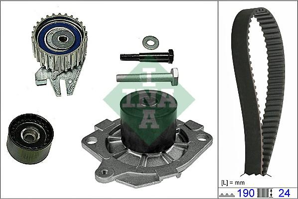 INA 530 0622 30 - Water Pump & Timing Belt Set motal.fi