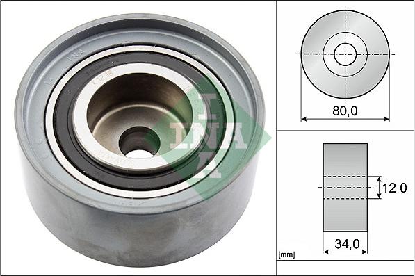 INA 532 0527 10 - Deflection / Guide Pulley, timing belt motal.fi