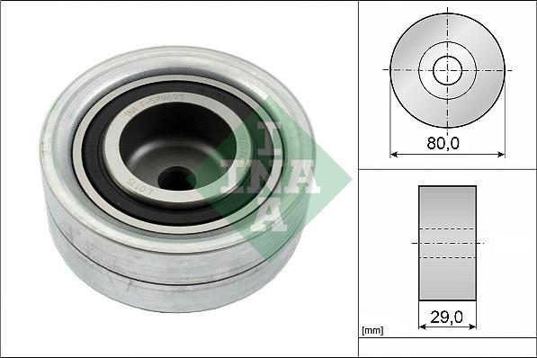 INA 532 0111 10 - Deflection / Guide Pulley, timing belt motal.fi