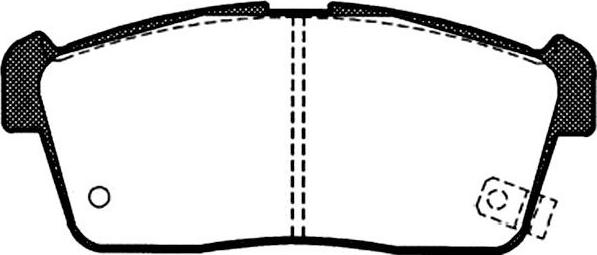 Kavo Parts BP-8516 - Brake Pad Set, disc brake motal.fi