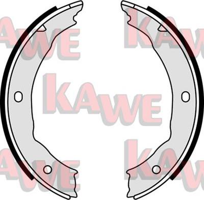 Kawe 08400 - Brake Shoe Set, parking brake motal.fi