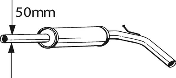 Klokkerholm 233-395 - Middle Silencer motal.fi