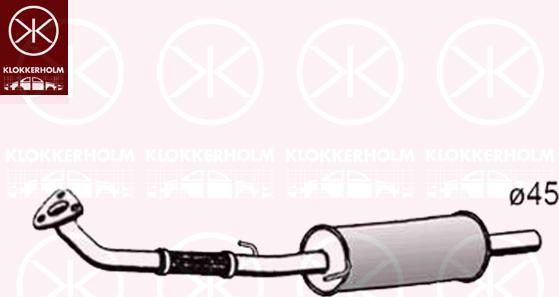 Klokkerholm 75158631 - Front Silencer motal.fi