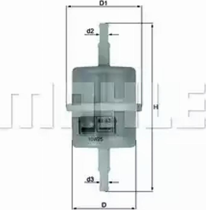 KNECHT KL 63 OF - Fuel filter motal.fi