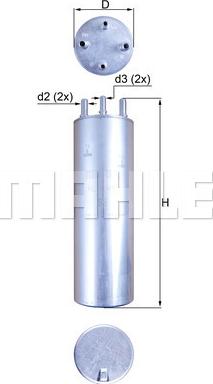 KNECHT KL229/11 - Fuel filter motal.fi