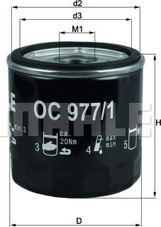 KNECHT OC 977/1 - Oil Filter motal.fi