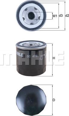 KNECHT OC 473 - Oil Filter motal.fi