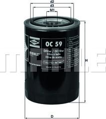 KNECHT OC 59 - Oil Filter motal.fi