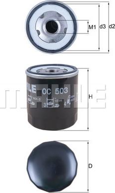 KNECHT OC 503 - Oil Filter motal.fi