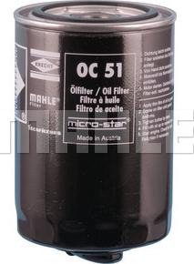 KNECHT OC 51 OF - Oil Filter motal.fi