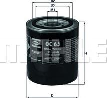 KNECHT OC 65 - Oil Filter motal.fi