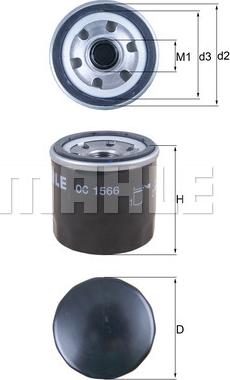 KNECHT OC1566 - Oil Filter motal.fi