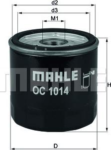 KNECHT OC 1014 - Oil Filter motal.fi