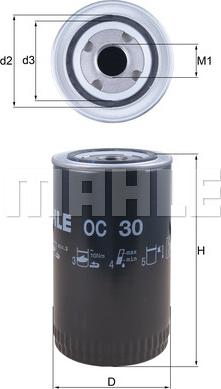 KNECHT OC 30 - Oil Filter motal.fi