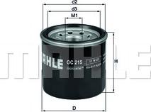 KNECHT OC 215 - Oil Filter motal.fi