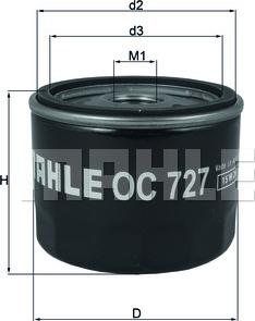 KNECHT OC 727 - Oil Filter motal.fi