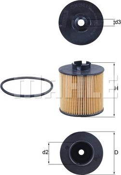 KNECHT OX 341D - Oil Filter motal.fi