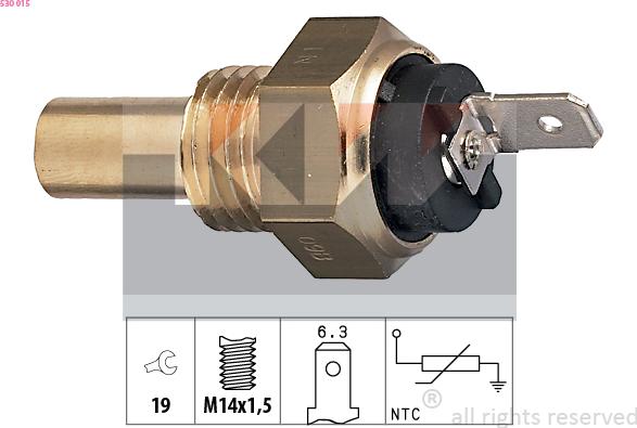 KW 530 015 - Sensor, coolant temperature motal.fi