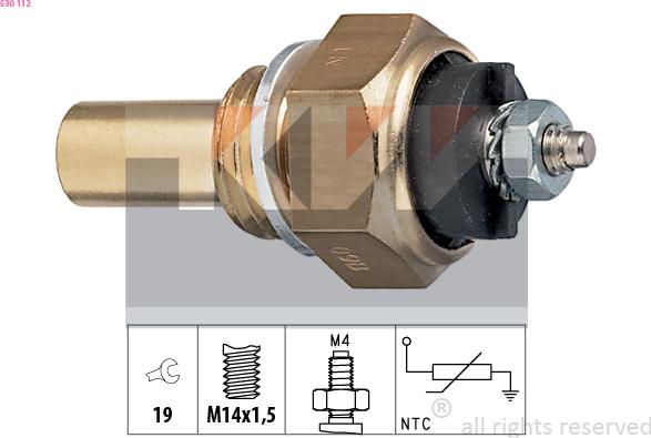 KW 530 112 - Sensor, coolant temperature motal.fi