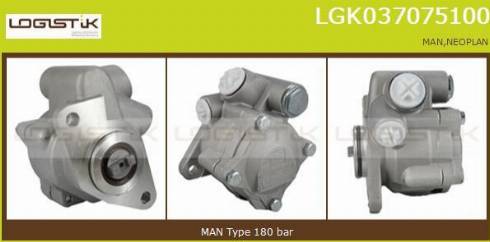 LGK LGK037075100 - Hydraulic Pump, steering system motal.fi