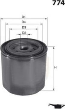 LUCAS LFOS309 - Oil Filter motal.fi