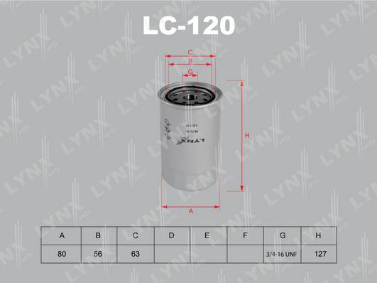 LYNXauto LC-120 - Oil Filter motal.fi