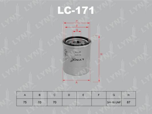 LYNXauto LC-171 - Oil Filter motal.fi