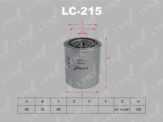 LYNXauto LC-215 - Oil Filter motal.fi