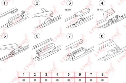 LYNXauto XF550 - Wiper Blade motal.fi