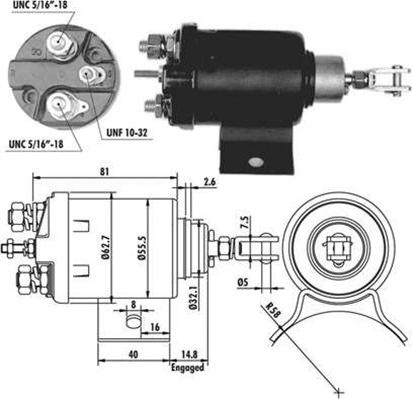 Magneti Marelli 940113050073 - Solenoid Switch, starter motal.fi