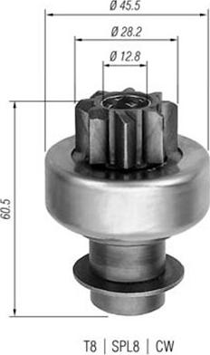 Magneti Marelli 940113020097 - Pinion, bendix, starter motal.fi